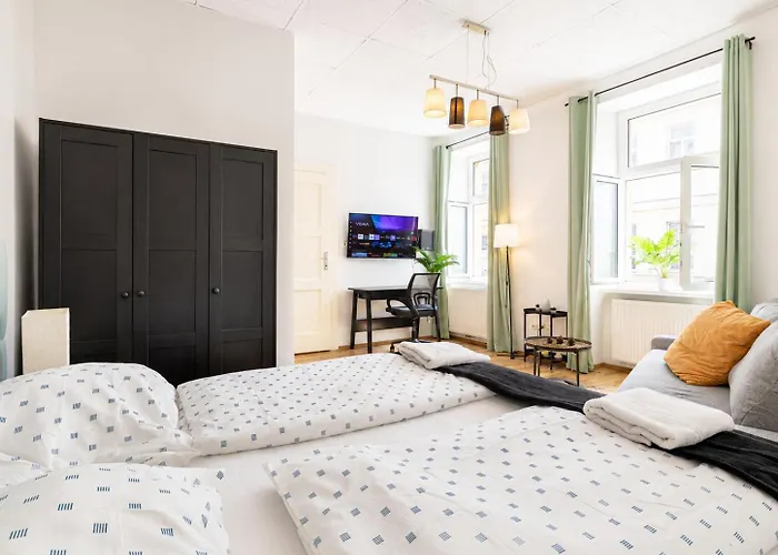 Apartman Cozy Long Close To Danube Canal & Praterstern *